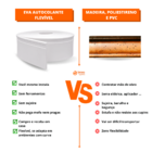 Painel Ripado Eva Laminado Autocolante 10cm Urban Black | Val